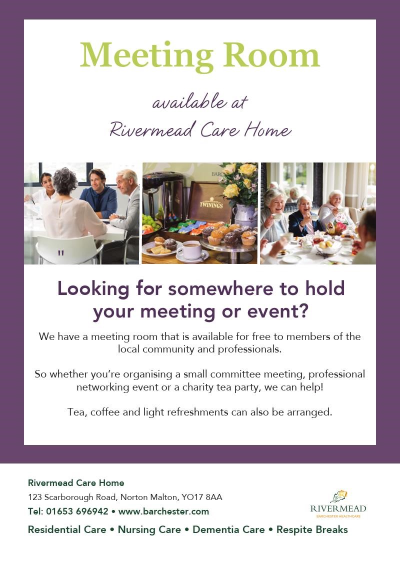 Activities Rivermead Care Home in Malton Barchester Healthcare